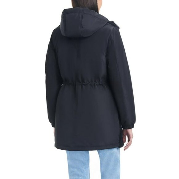 Brand New Sam & Libby Women's Mid-Length Parka With Sherpa Front Panel - Size M - Picture 3 of 6